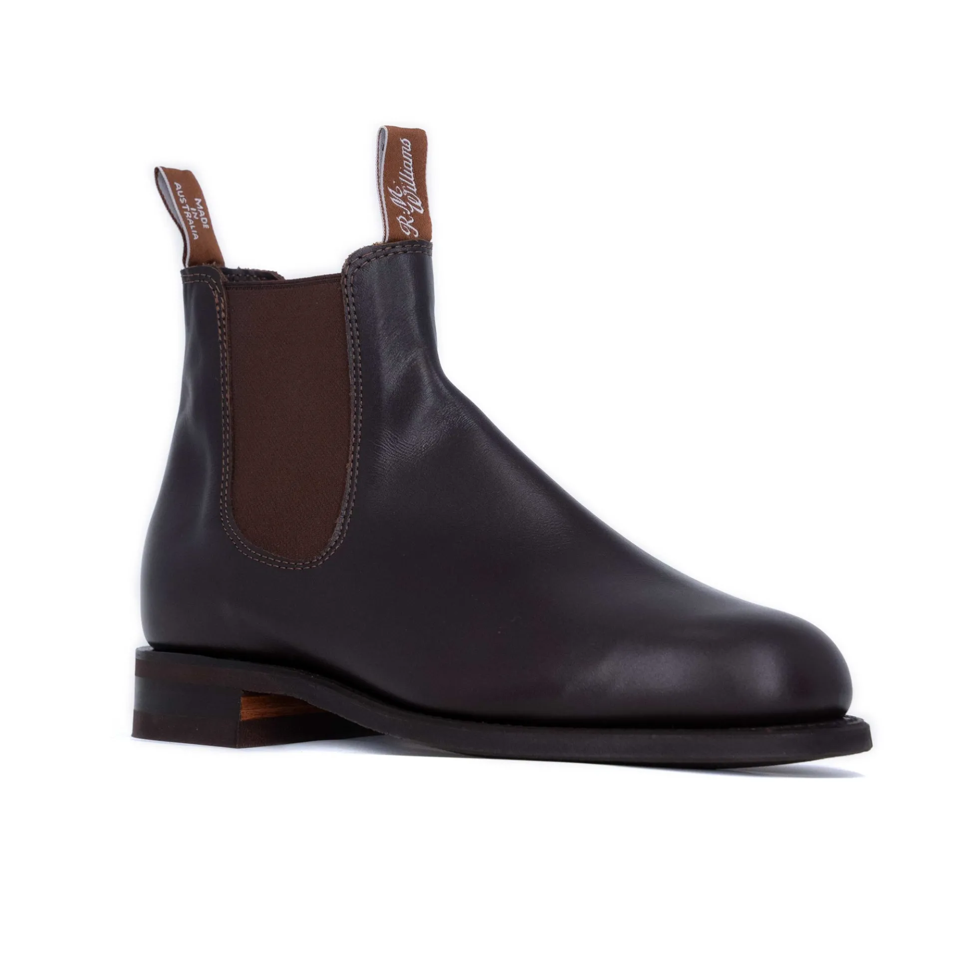 R.M. Williams Men's Comfort Turnout Leather Slip-On Boots B530Y/41