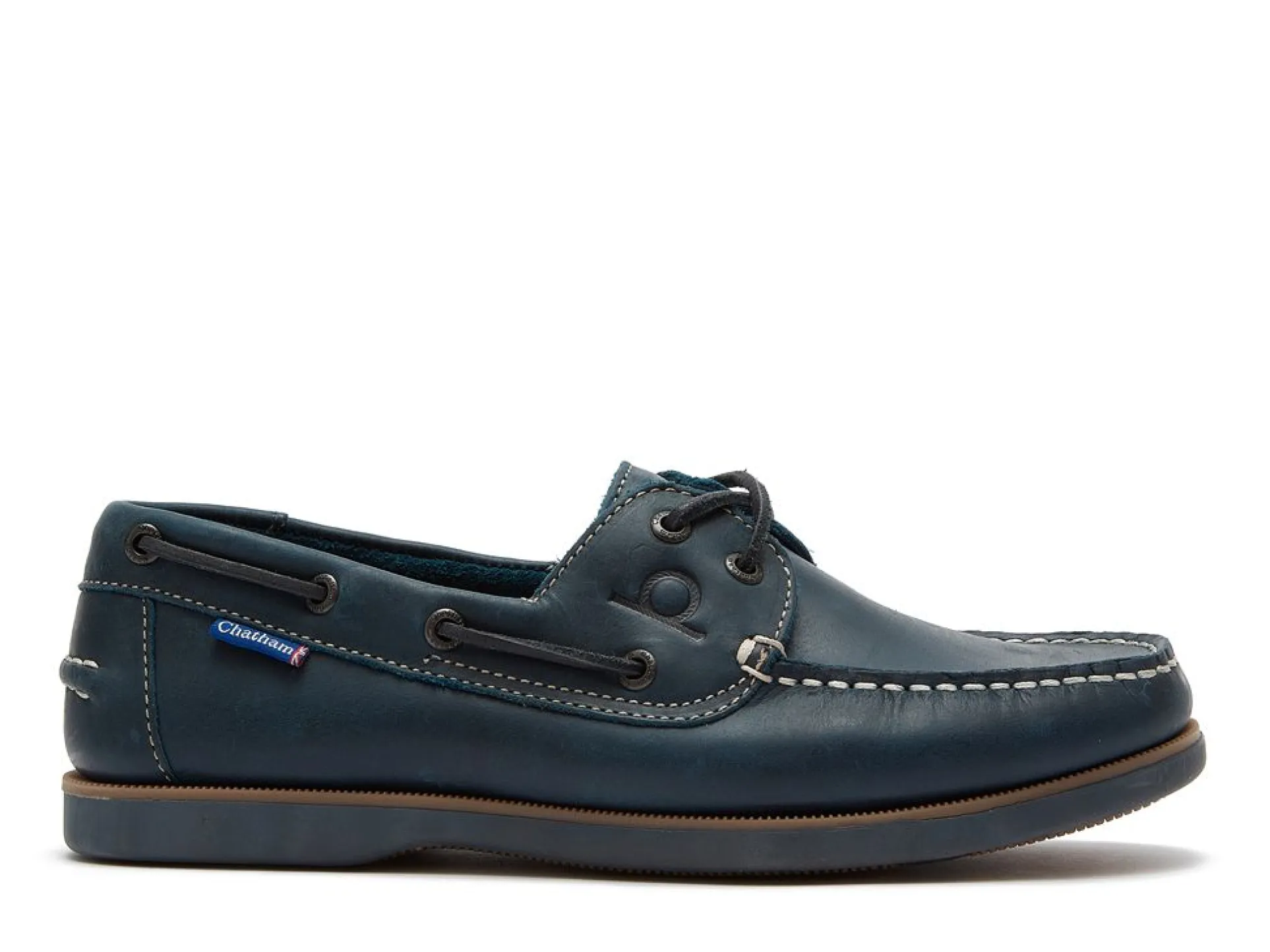 Chatham Men's Whitstable Leather Lace-Up Boat Shoes Csw/Ny