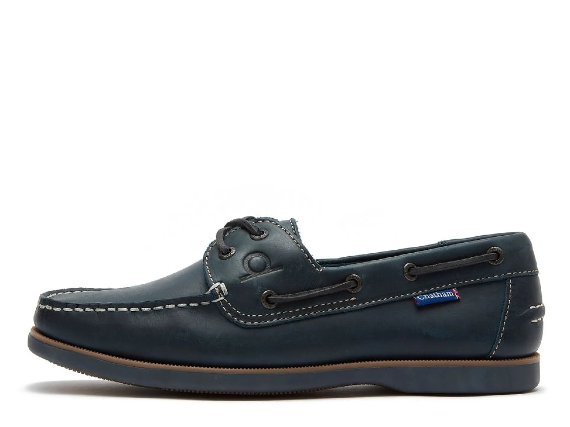 Chatham Men's Whitstable Leather Lace-Up Boat Shoes Csw/Ny