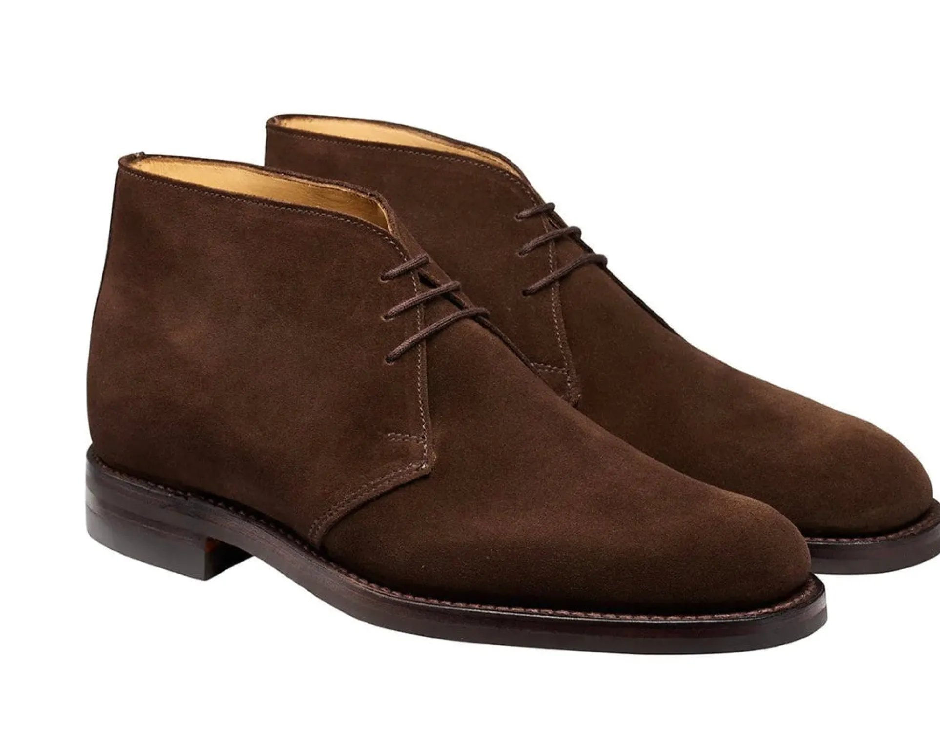 Crockett & Jones Men's Chiltern Suede Lace-Up Boots
