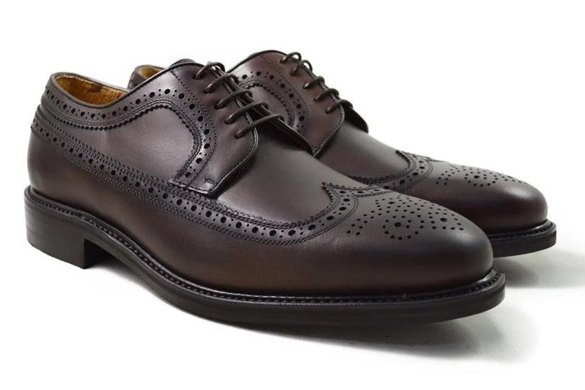 Berwick Men's Waxed Leather Brogue Shoes 2562/K1
