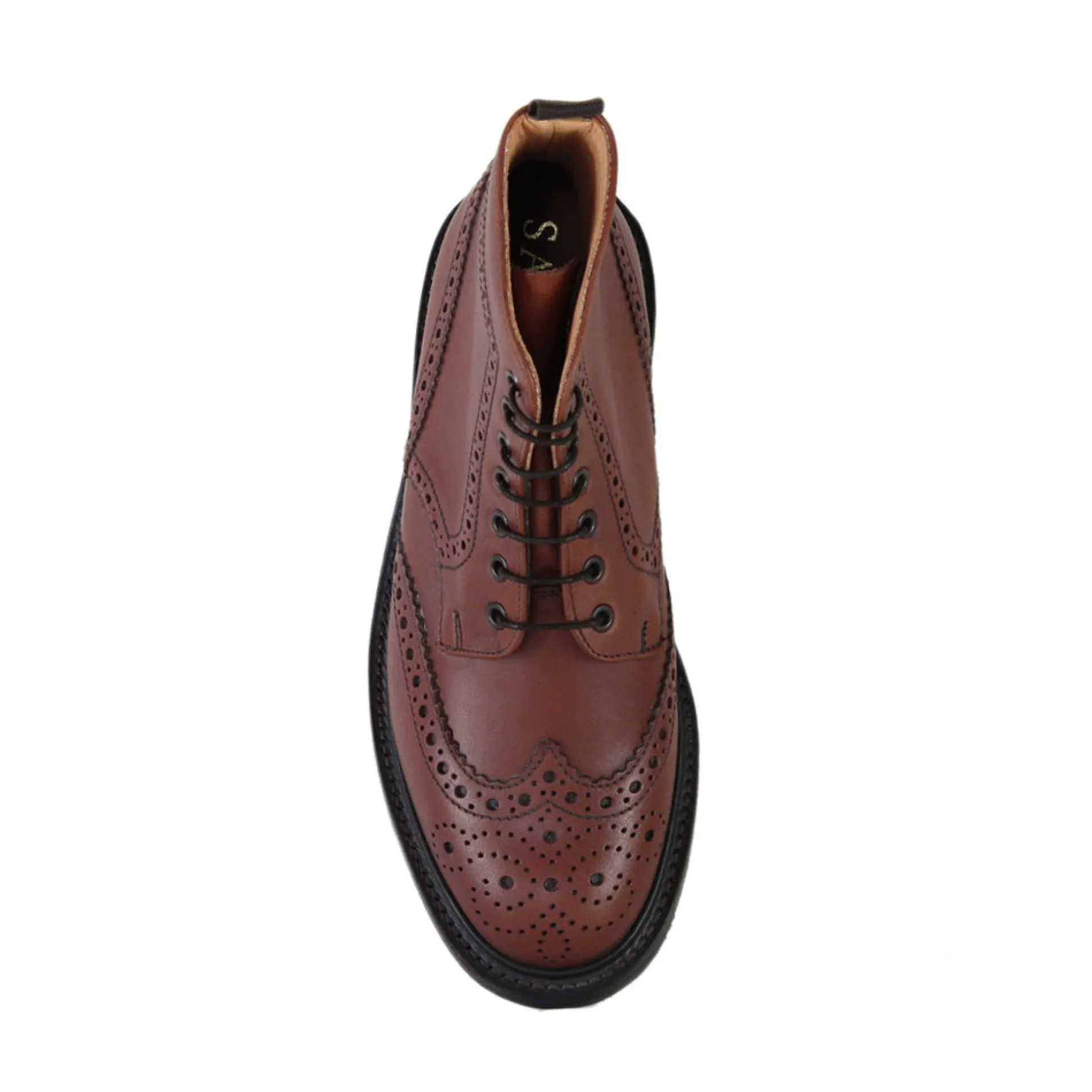 Sanders Men's Cheltenham Leather Brogue Boots 8317/T